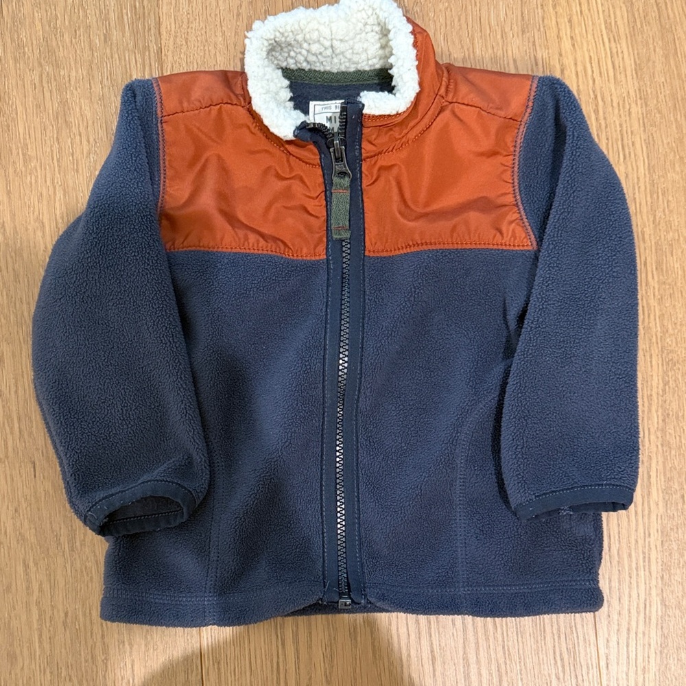 Carter's Navy and Rust Puffer Jacket